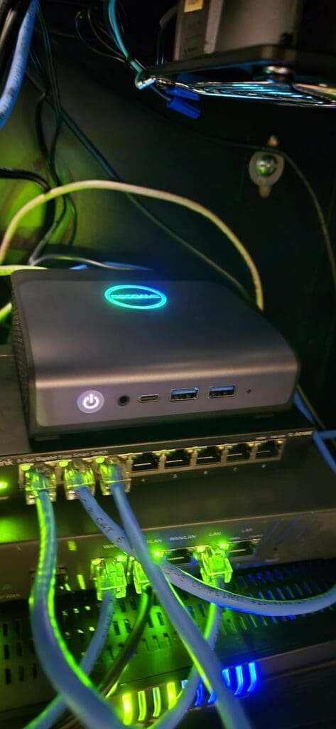 BOSGAME E1 Mini PC used as a dedicated hardware firewall appliance