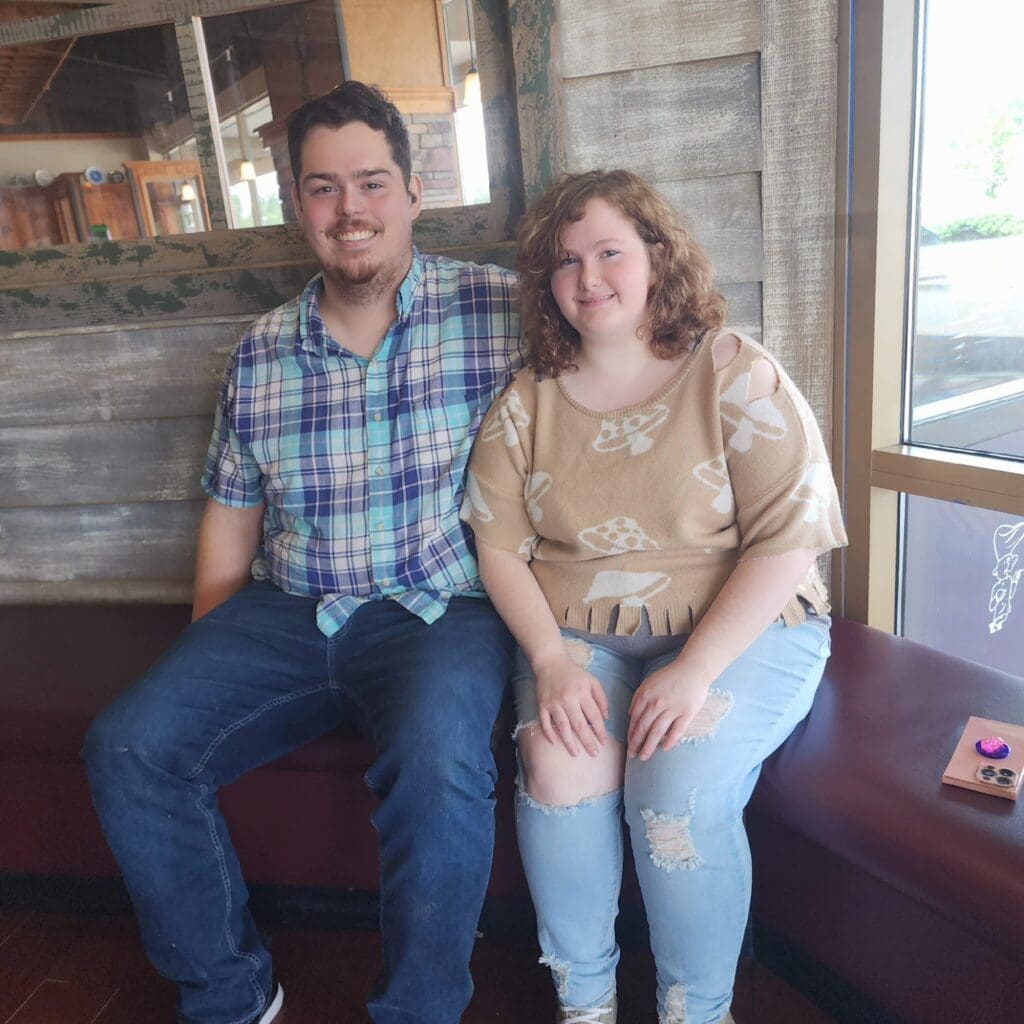 Richard and family at the pancake house for his 26th birthday celebration