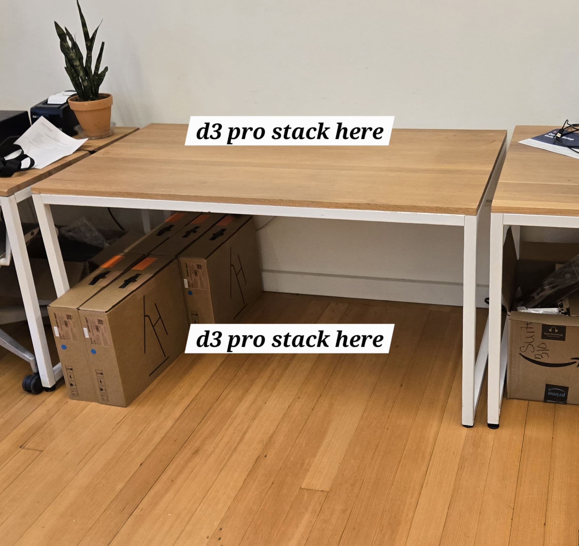 50 D3 Pro POS terminals staged on tables and ready for deployment