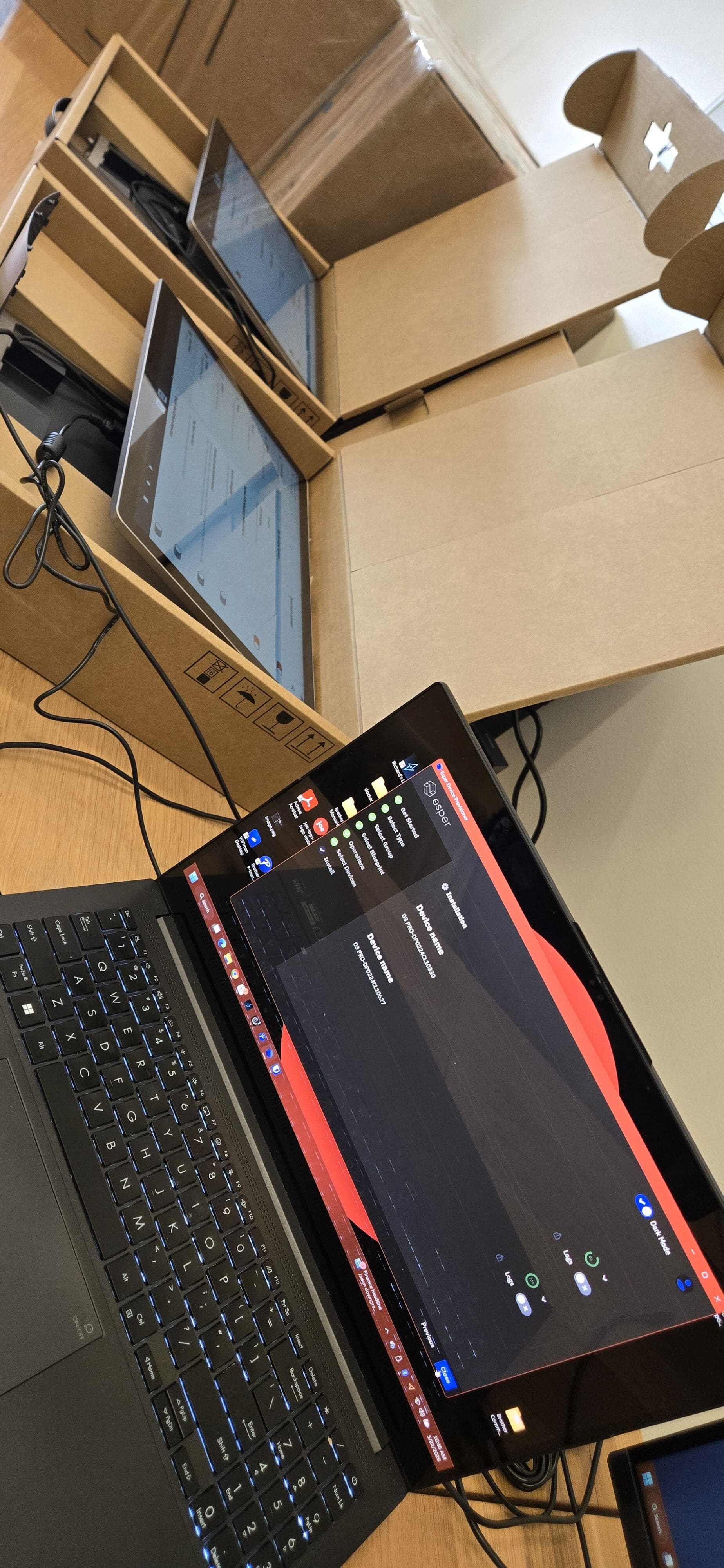 Joe Coffee OS fully installed and running on a configured D3 Pro POS terminal